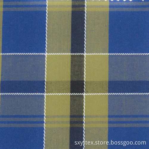 100%Cotton Madras Plaid Fabric Yarn Dyed